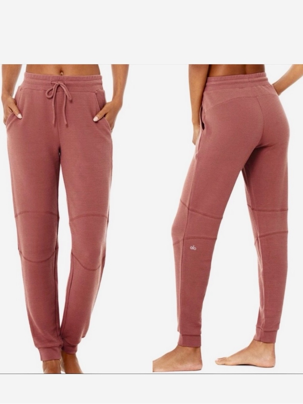 ALO Yoga Micro Waffle Fireside Joggers Sz XS